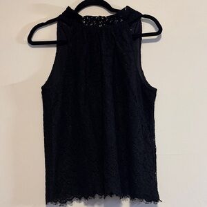 J. Crew Black Lace Tank Top